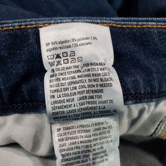 American Eagle WOMENS 14 LONG Curvy Hi Rise Jegging Blue Next Level Stretch - Picture 12 of 14